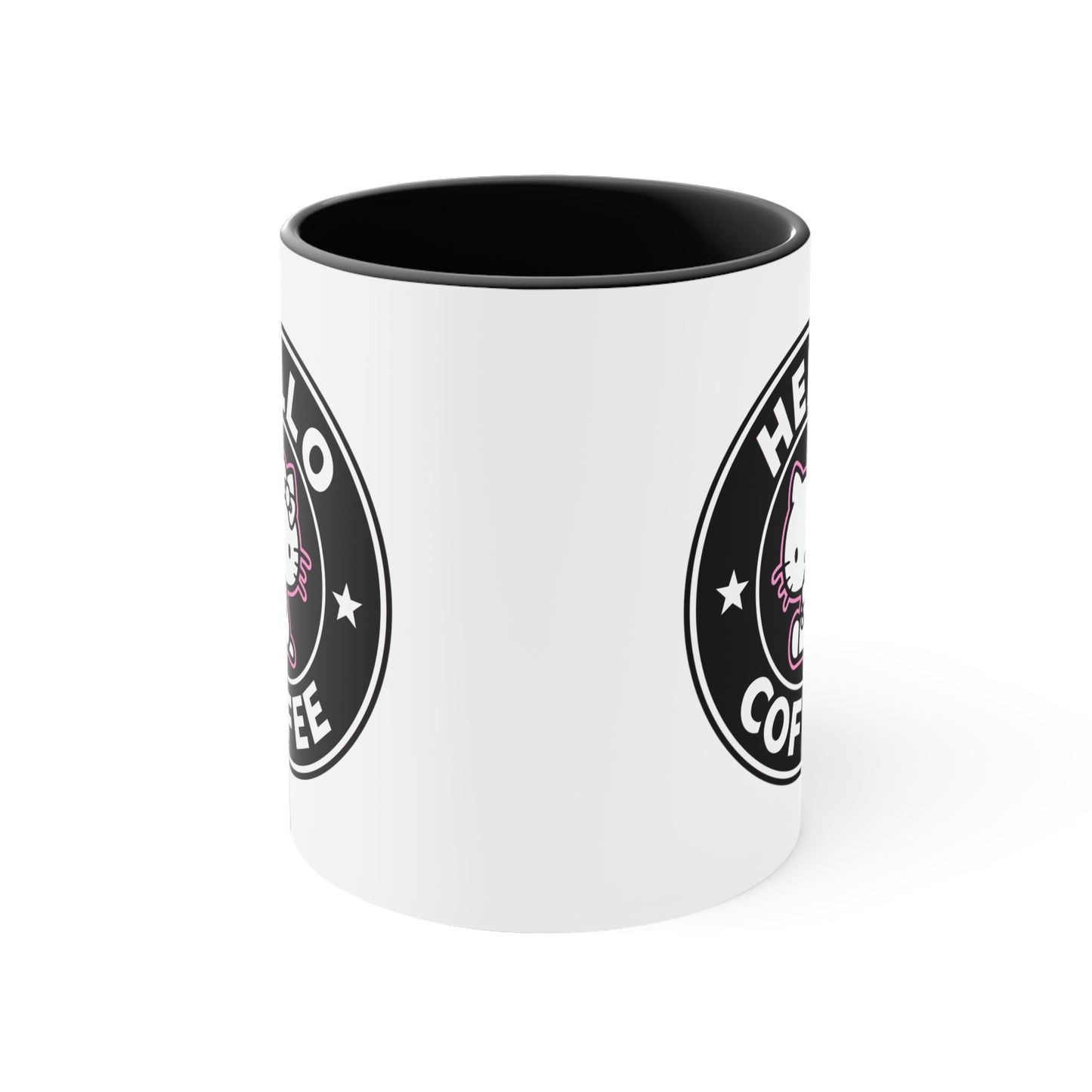 Hello Kitty Hello Coffee Black Accent Coffee Mug, 11oz