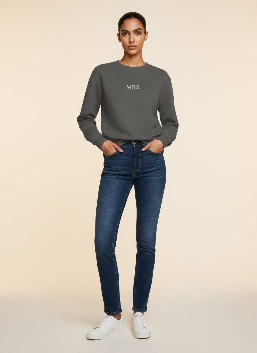 Mrs. Embroidered Sweatshirt