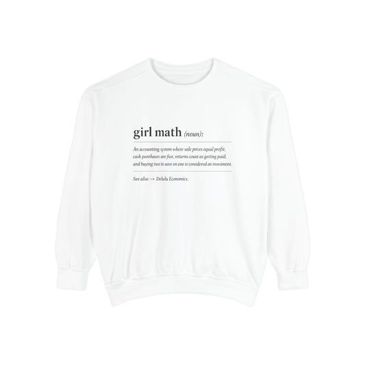 Girl Math Definition Crewneck Sweatshirt