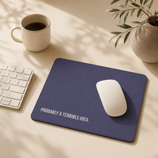 Probably a Terrible Idea | Vegan Leather Mouse Pad