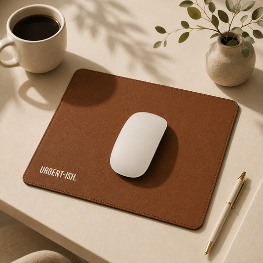 Urgent-ish | Vegan Leather Mouse Pad