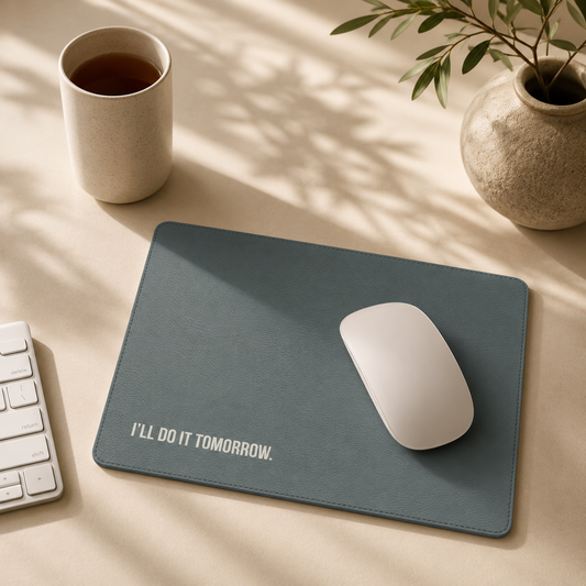 I'll Do It Tomorrow | Vegan Leather Mouse Pad