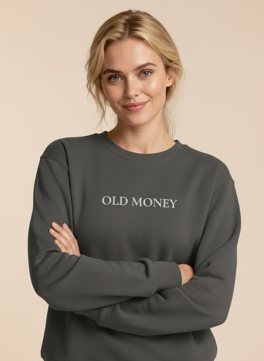 Old Money Embroidered Sweatshirt