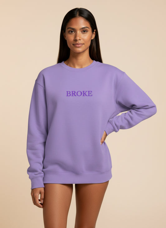 Broke Embroidered Sweatshirt