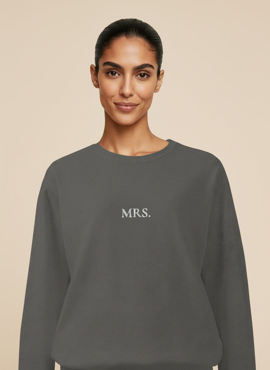 Mrs. Embroidered Sweatshirt