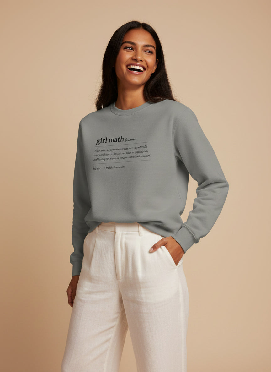 Girl Math Definition Crewneck Sweatshirt