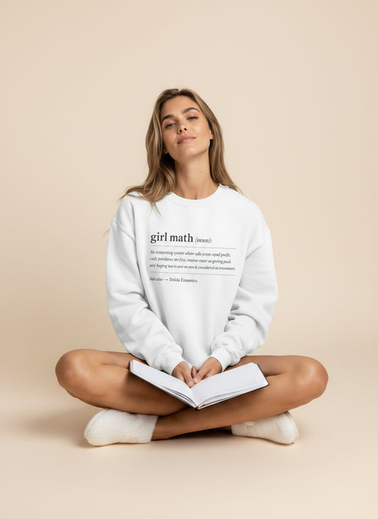 Girl Math Definition Crewneck Sweatshirt