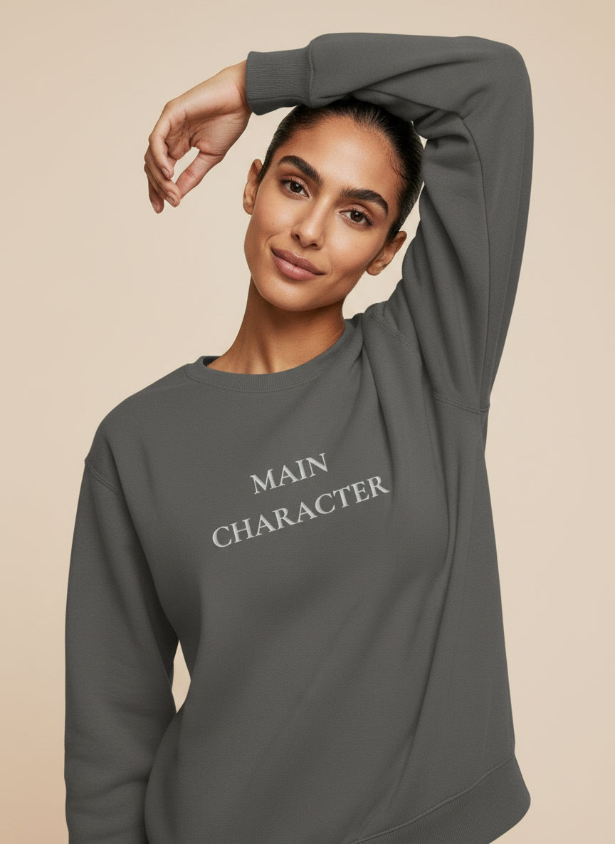 Main Character Embroidered Sweatshirt