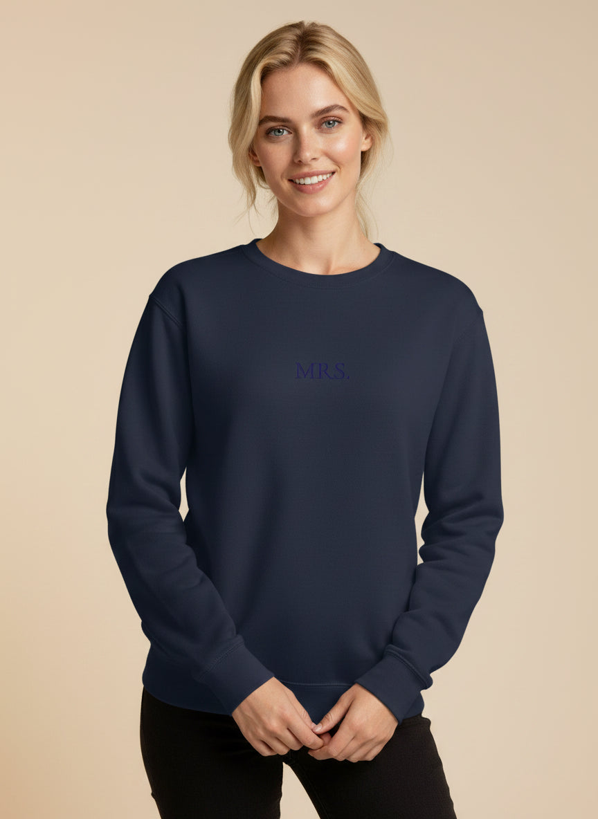 Mrs. Embroidered Sweatshirt