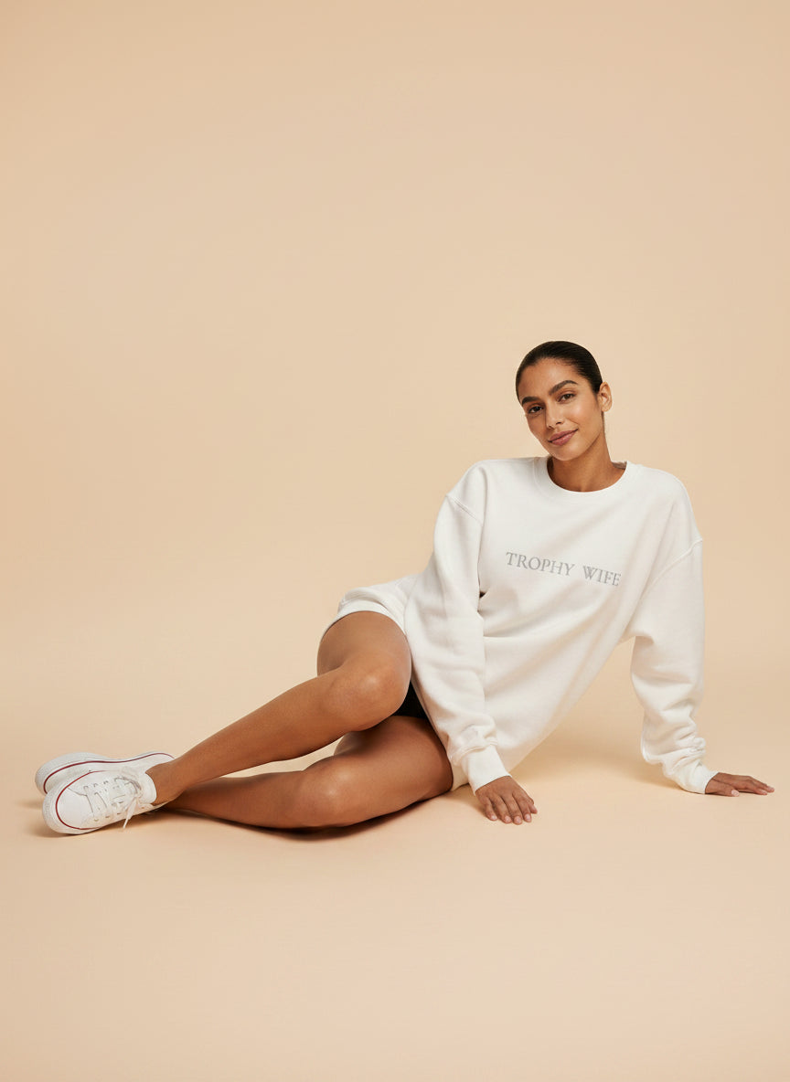 Trophy Wife Embroidered Sweatshirt