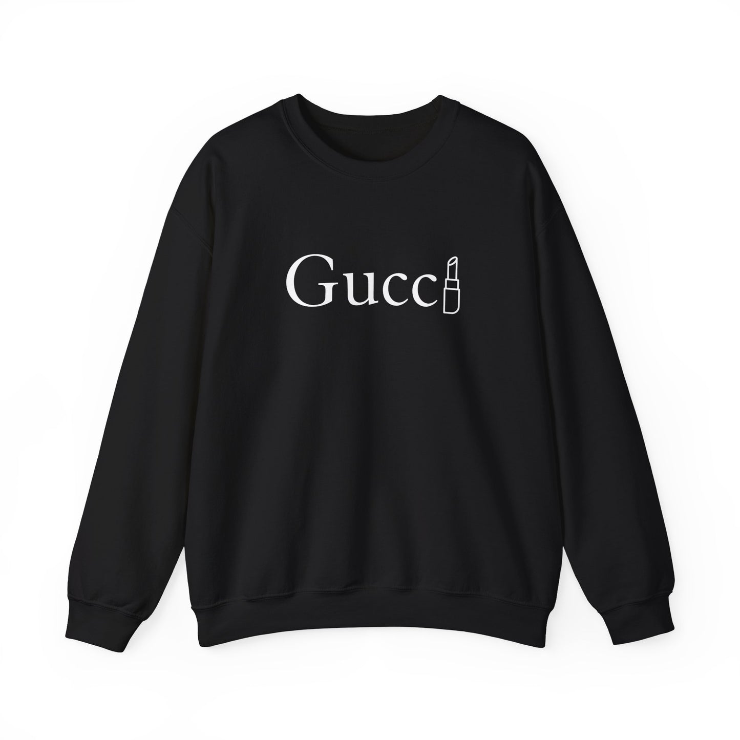 Gucci Lipstick Sweatshirt, Designer Inspired Funny Minimalist Trendy Sweatshirt